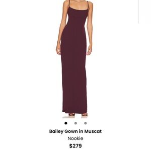 Nookie Wine Maxi Dress